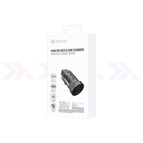 Cargador Devia Carro Mini PD QC3.0  30 W
