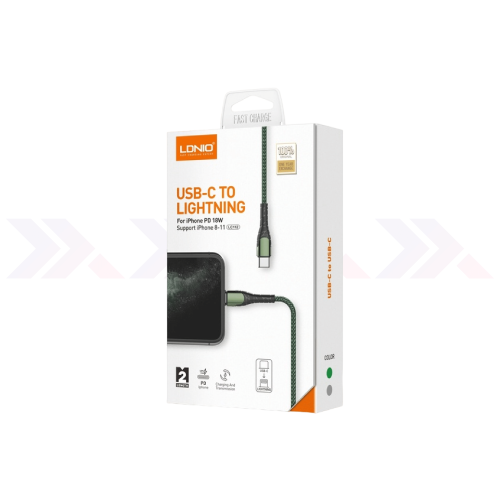 Cable Ldnio Trenzado Usb C To Usb C 65 W