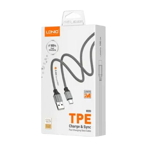 Cable Ldnio Trenzado 2m Usb C To Usb A 12 W