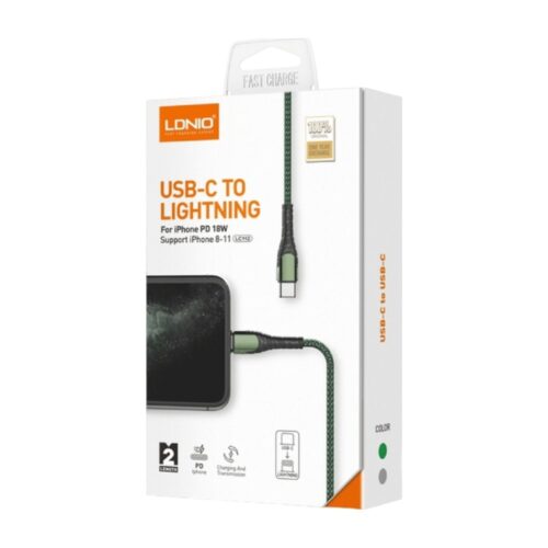 Cable Ldnio Trenzado Usb C To Lightning 30 W