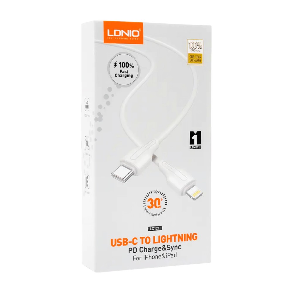 Cable Ldnio Usb C To Lightning 30 W